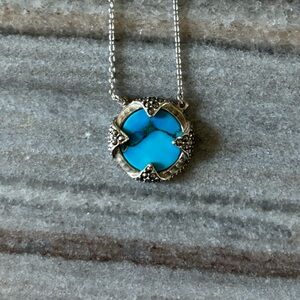 Turquoise and marcasite necklace
